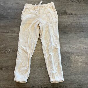 Old Navy Light Cream 100% Cotton Casual Lightweight Pants Women’s Size XS